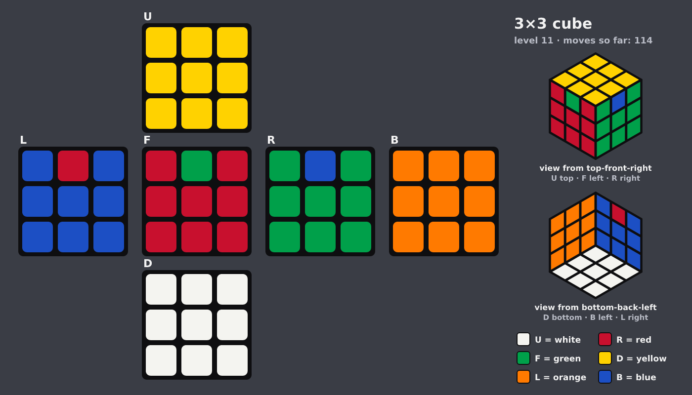 Picture shown to the model: after turn 16 · 114 moves