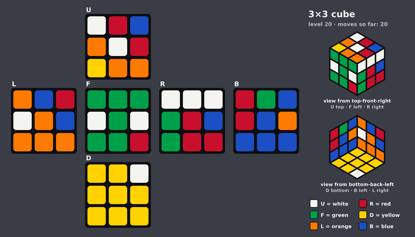 Picture shown to the model: after turn 3 · 20 moves