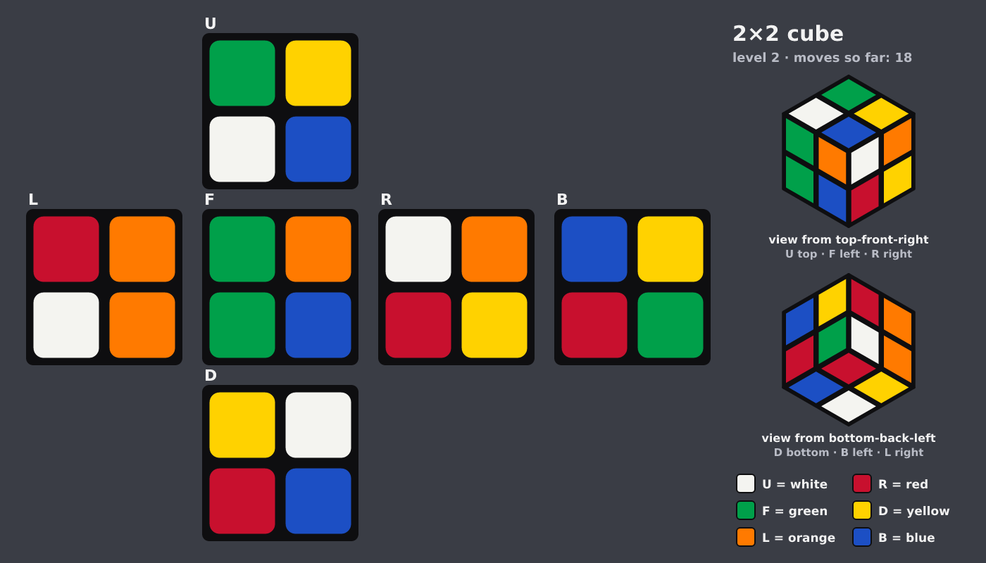 Picture shown to the model: after turn 8 · 18 moves