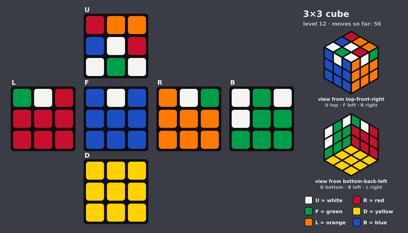 Picture shown to the model: after turn 9 · 56 moves