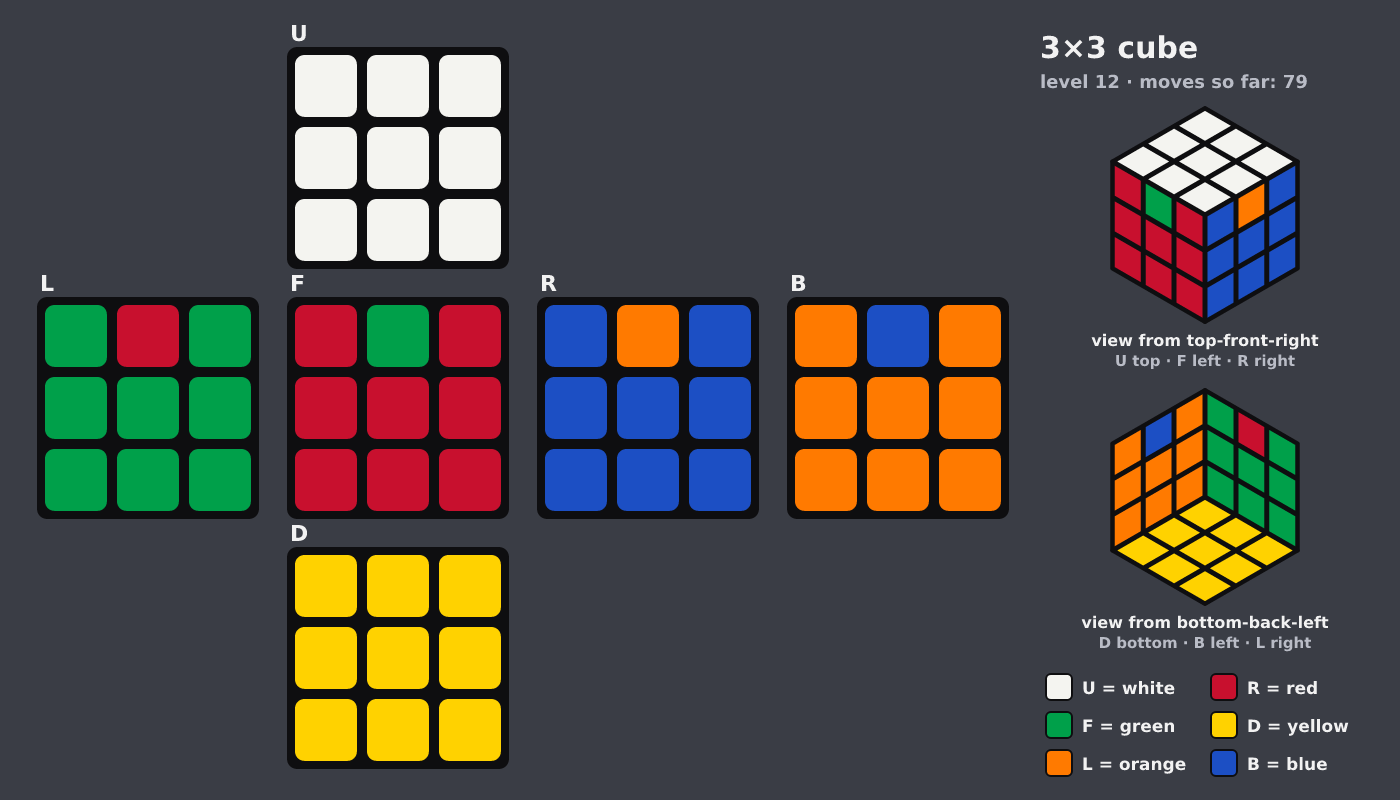 Picture shown to the model: after turn 12 · 79 moves