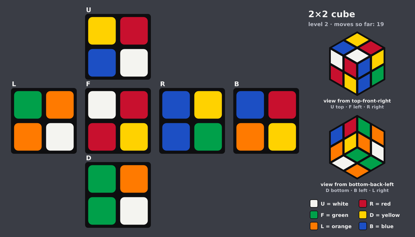 Picture shown to the model: after turn 8 · 19 moves