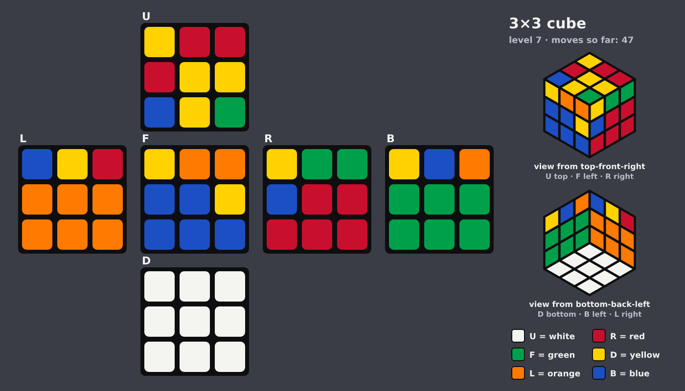 Picture shown to the model: after turn 8 · 47 moves