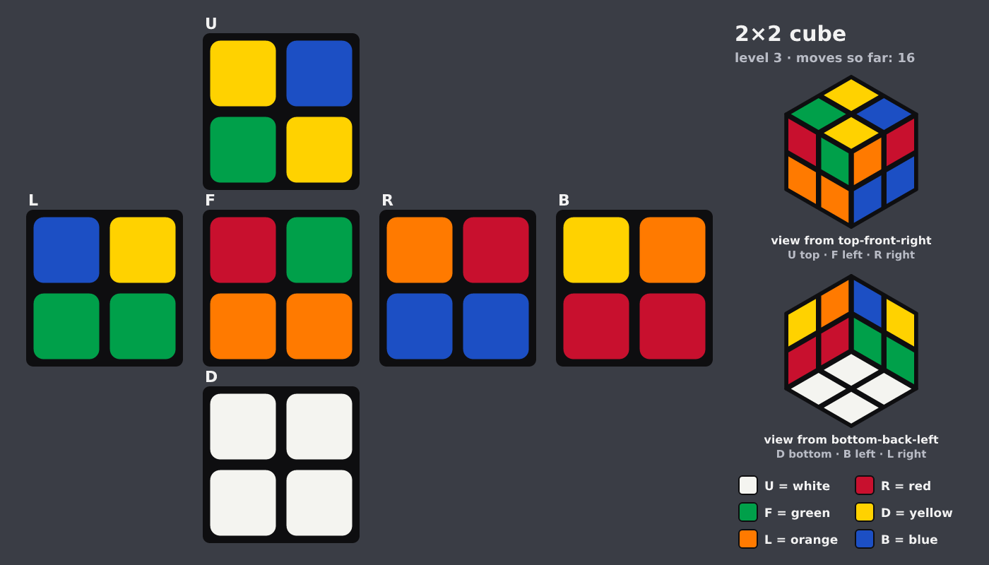 Picture shown to the model: after turn 8 · 16 moves