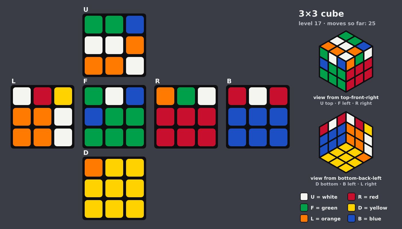 Picture shown to the model: after turn 3 · 25 moves