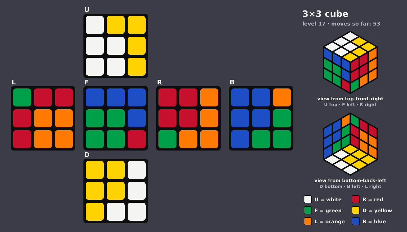 Picture shown to the model: after turn 5 · 53 moves