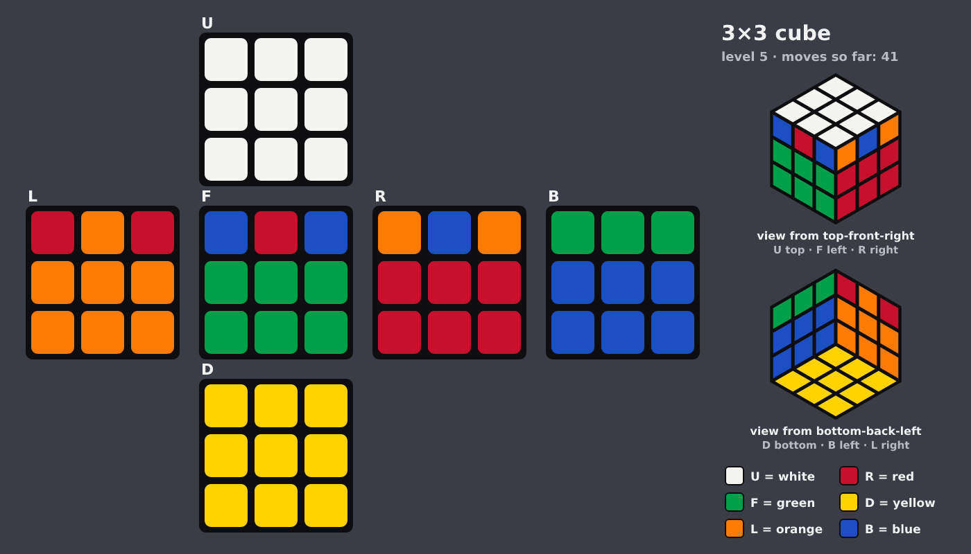 Picture shown to the model: after turn 6 · 41 moves