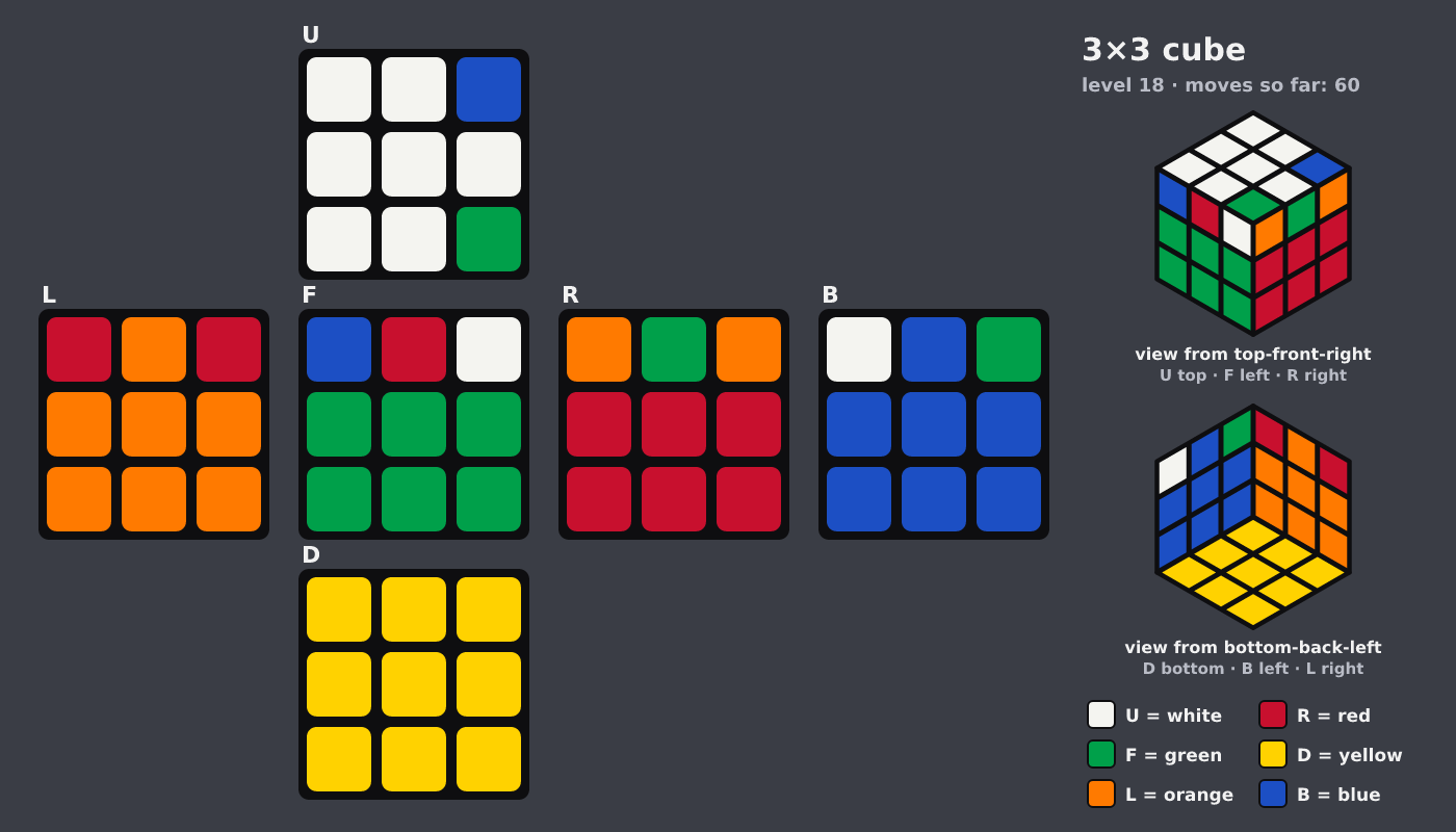 Picture shown to the model: after turn 6 · 60 moves