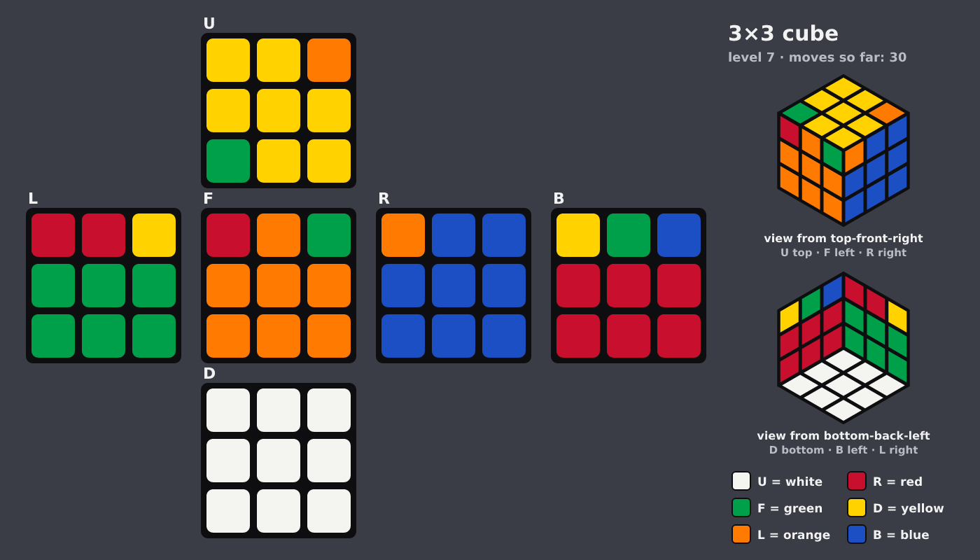 Picture shown to the model: after turn 5 · 30 moves