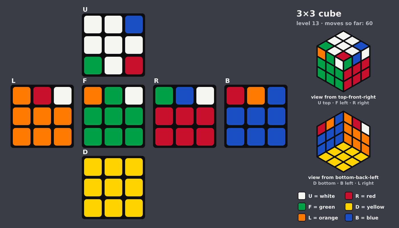 Picture shown to the model: after turn 5 · 60 moves