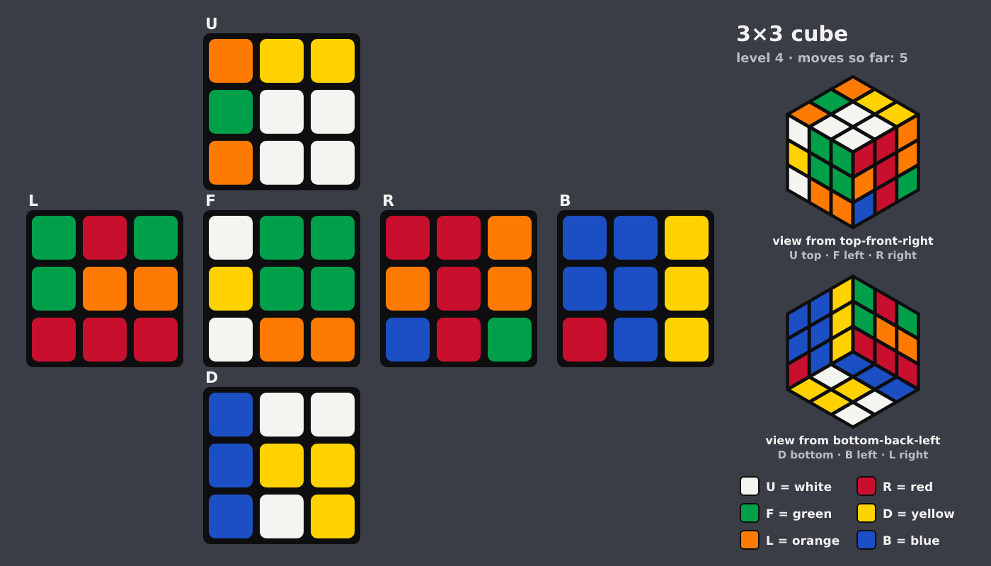 Picture shown to the model: after turn 4 · 5 moves