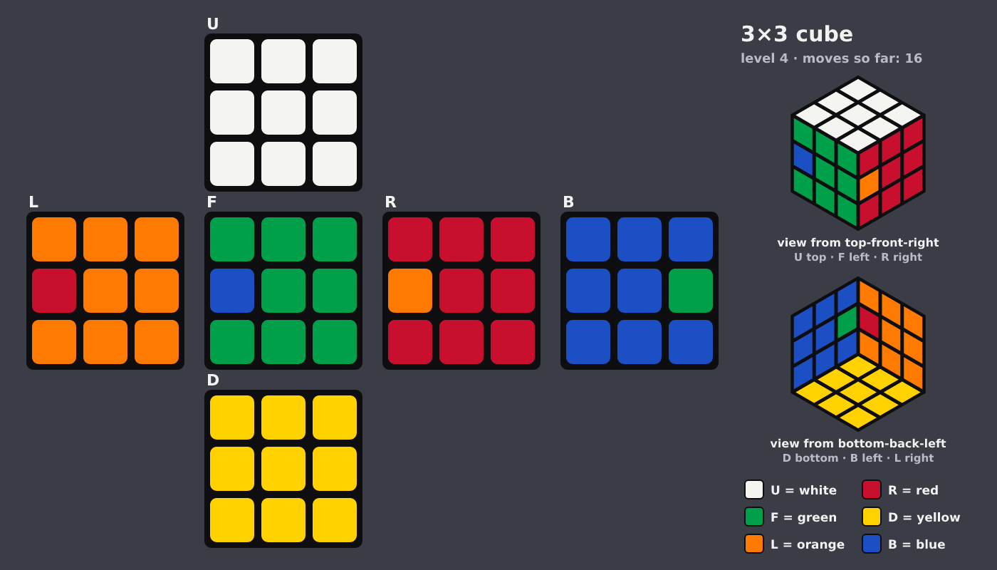 Picture shown to the model: after turn 9 · 16 moves