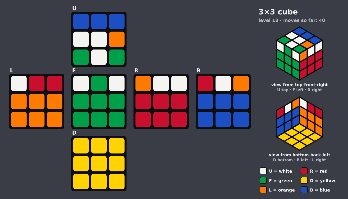 Picture shown to the model: after turn 5 · 40 moves