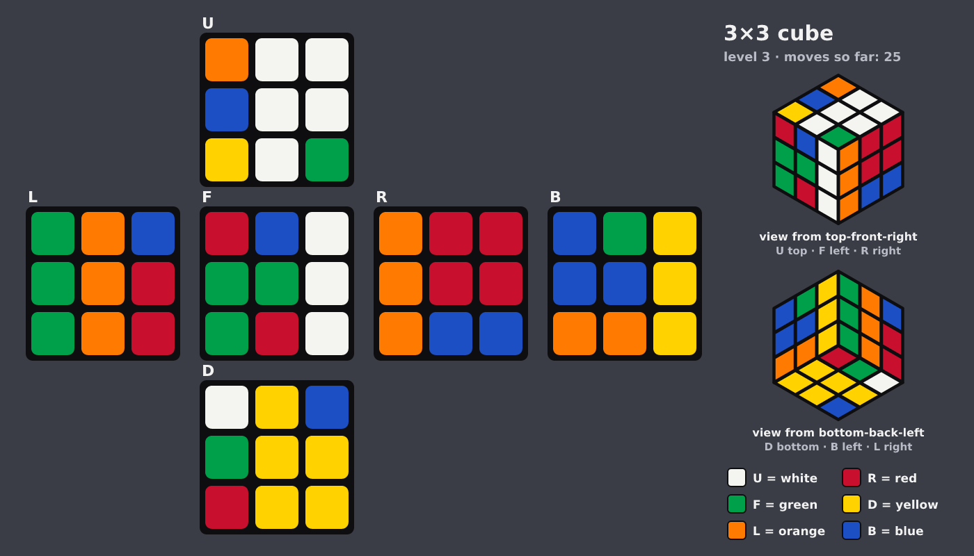 Picture shown to the model: after turn 17 · 25 moves