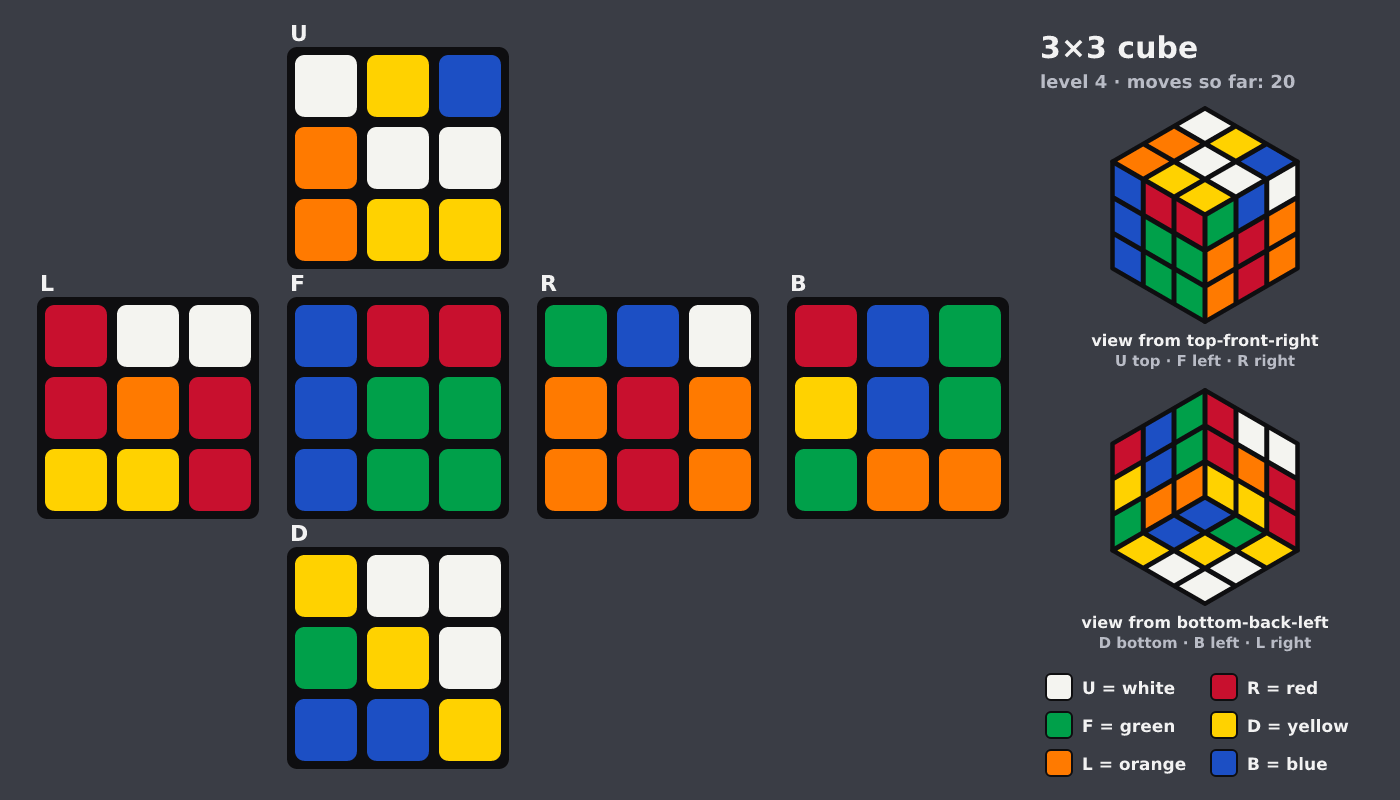 Picture shown to the model: after turn 13 · 20 moves