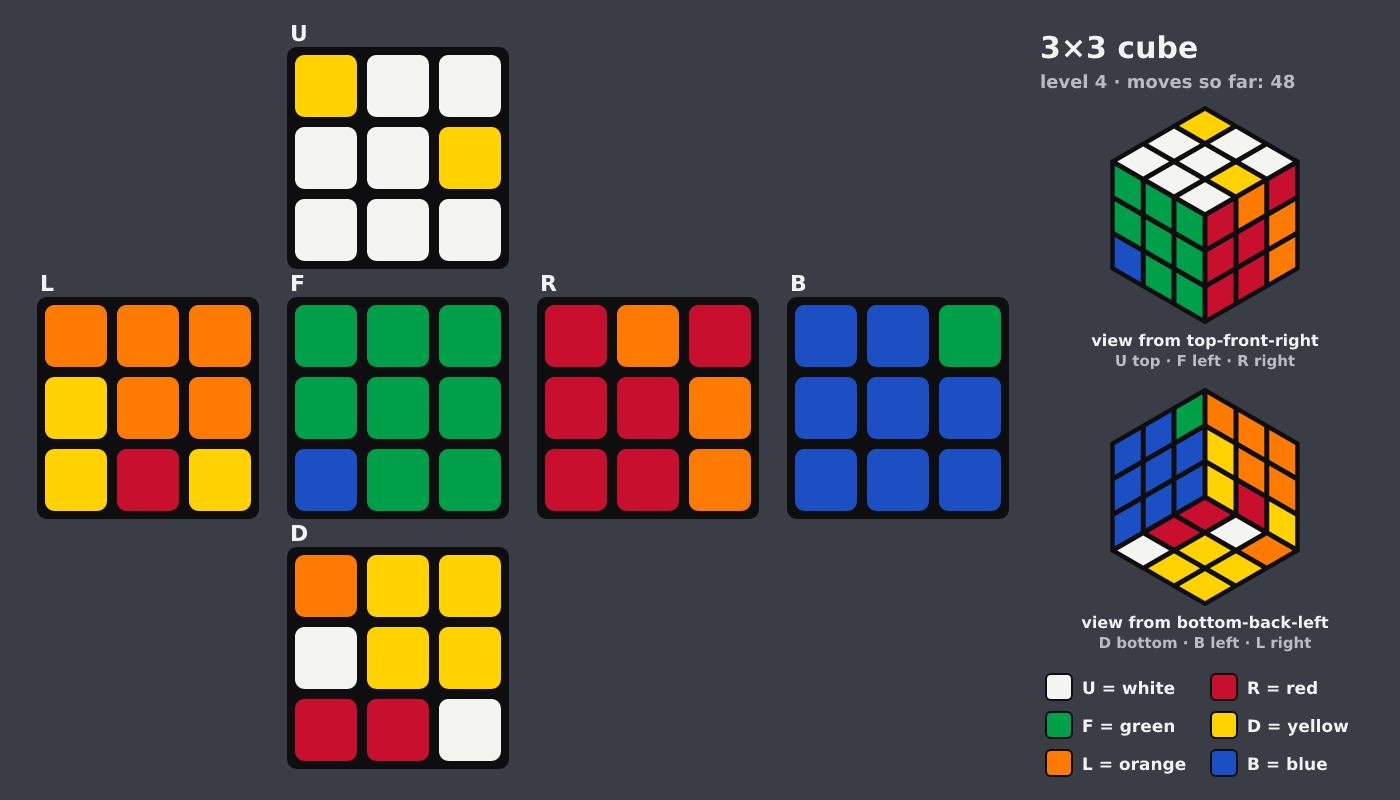 Picture shown to the model: after turn 8 · 48 moves