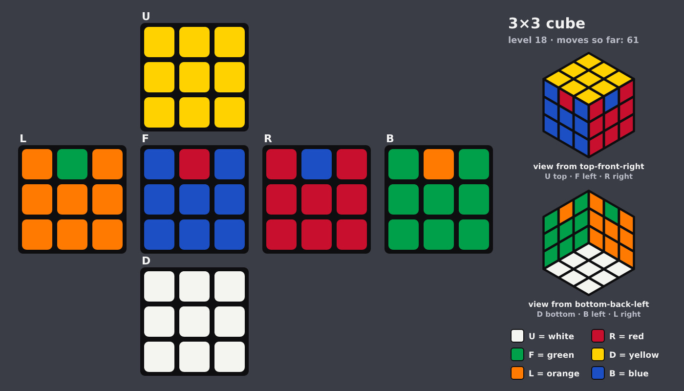 Picture shown to the model: after turn 11 · 61 moves