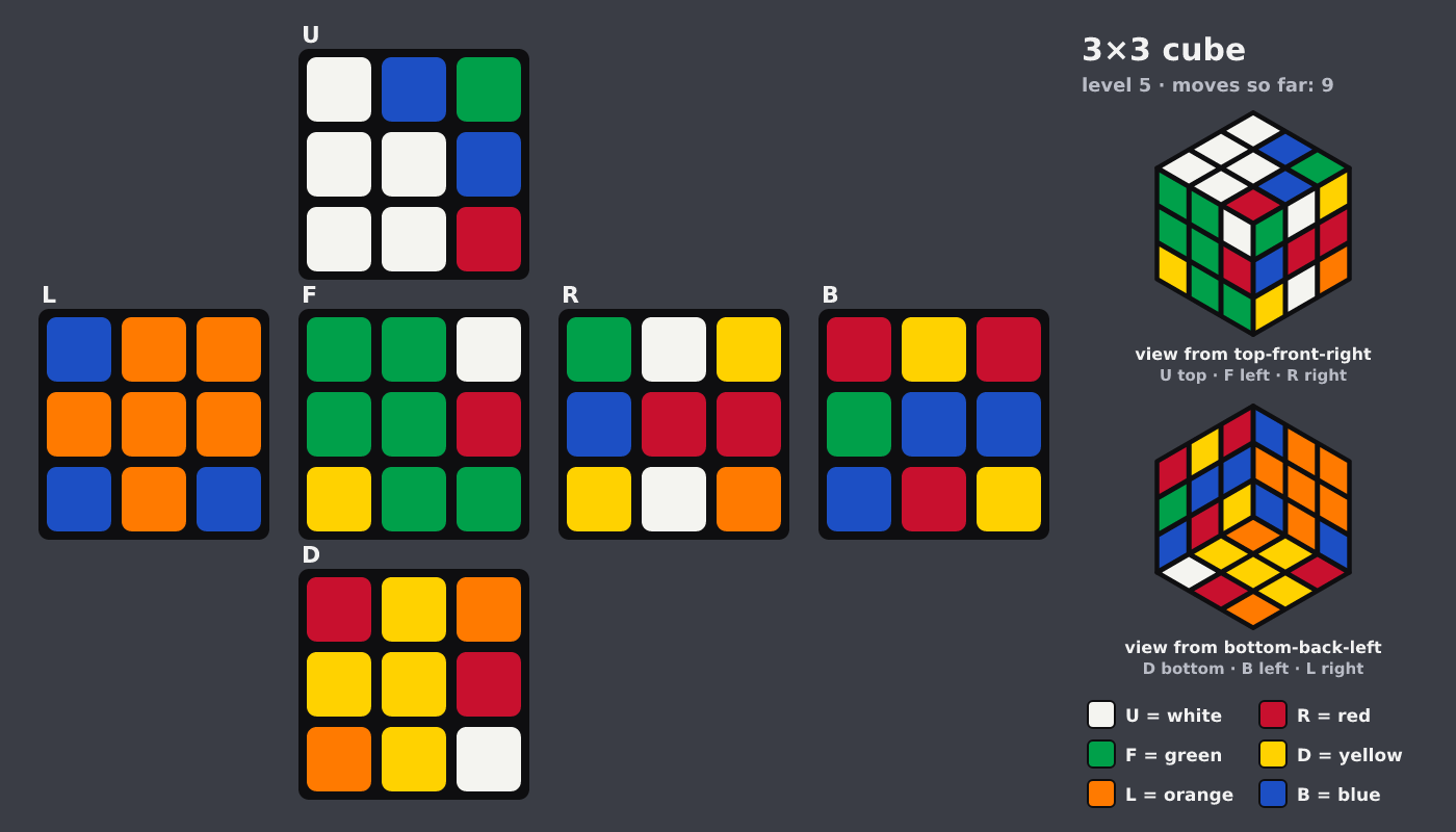 Picture shown to the model: after turn 6 · 9 moves