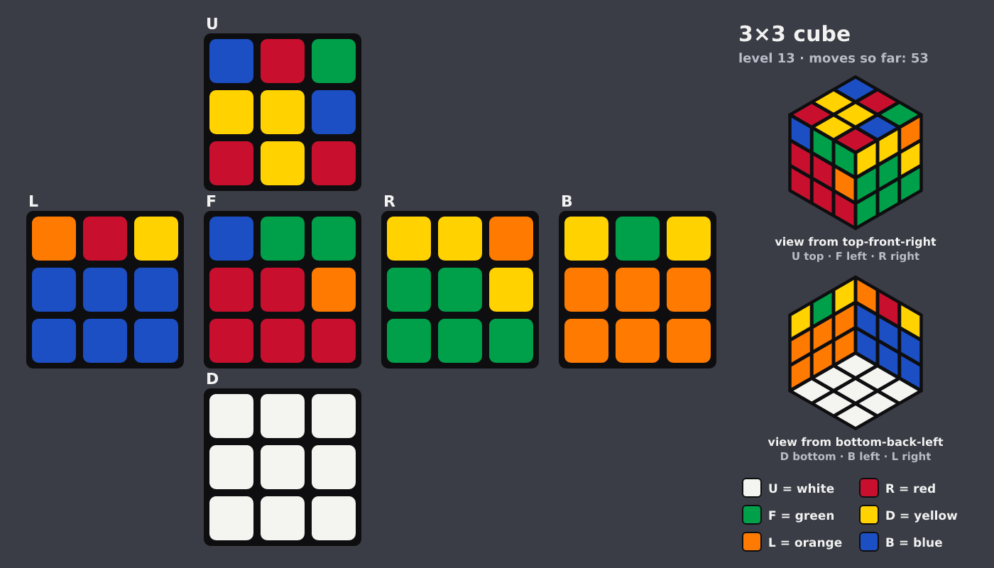 Picture shown to the model: after turn 8 · 53 moves