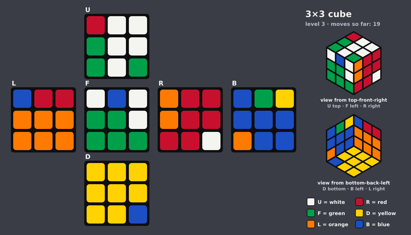 Picture shown to the model: after turn 12 · 19 moves