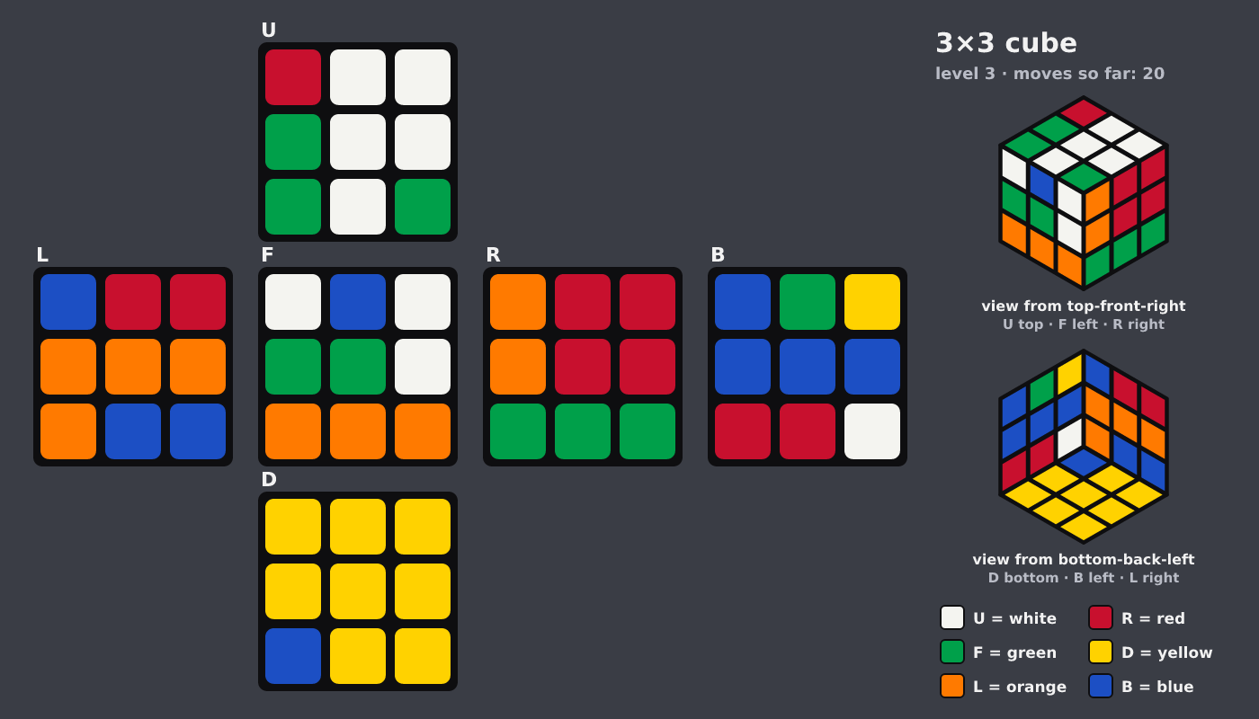 Picture shown to the model: after turn 13 · 20 moves