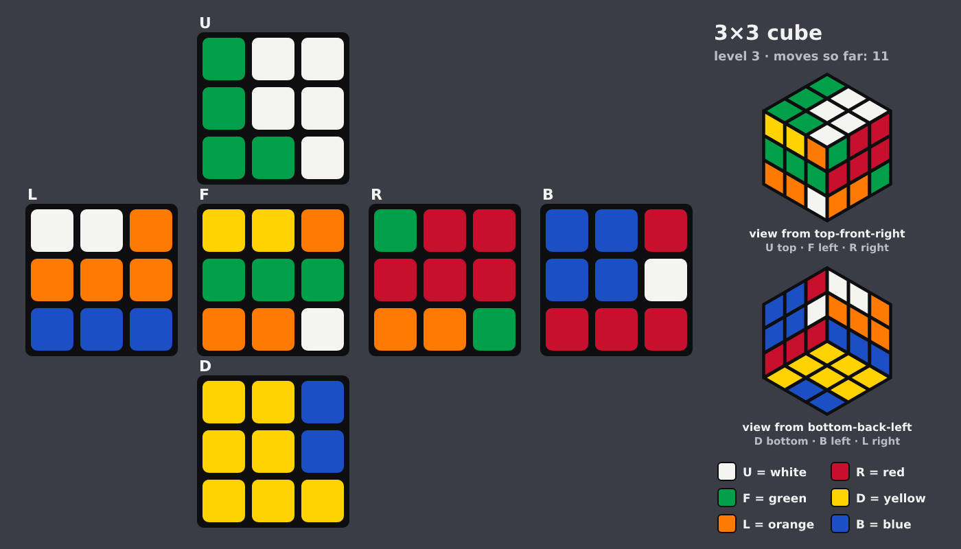 Picture shown to the model: after turn 8 · 11 moves