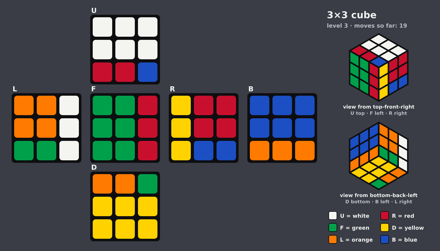 Picture shown to the model: after turn 12 · 19 moves