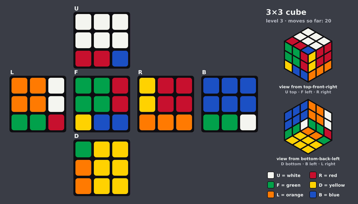 Picture shown to the model: after turn 13 · 20 moves