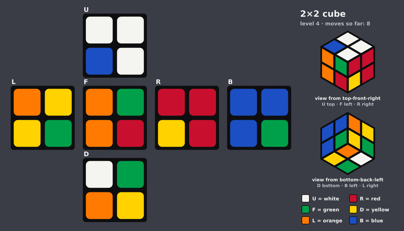 Picture shown to the model: after turn 6 · 8 moves