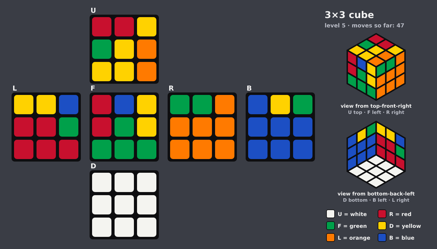 Picture shown to the model: after turn 10 · 47 moves