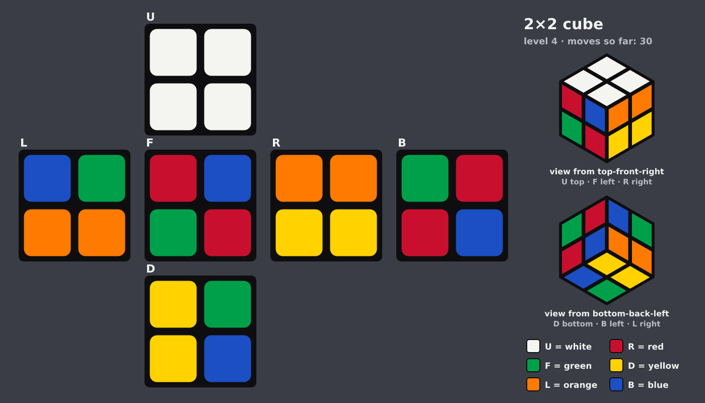 Picture shown to the model: after turn 6 · 30 moves