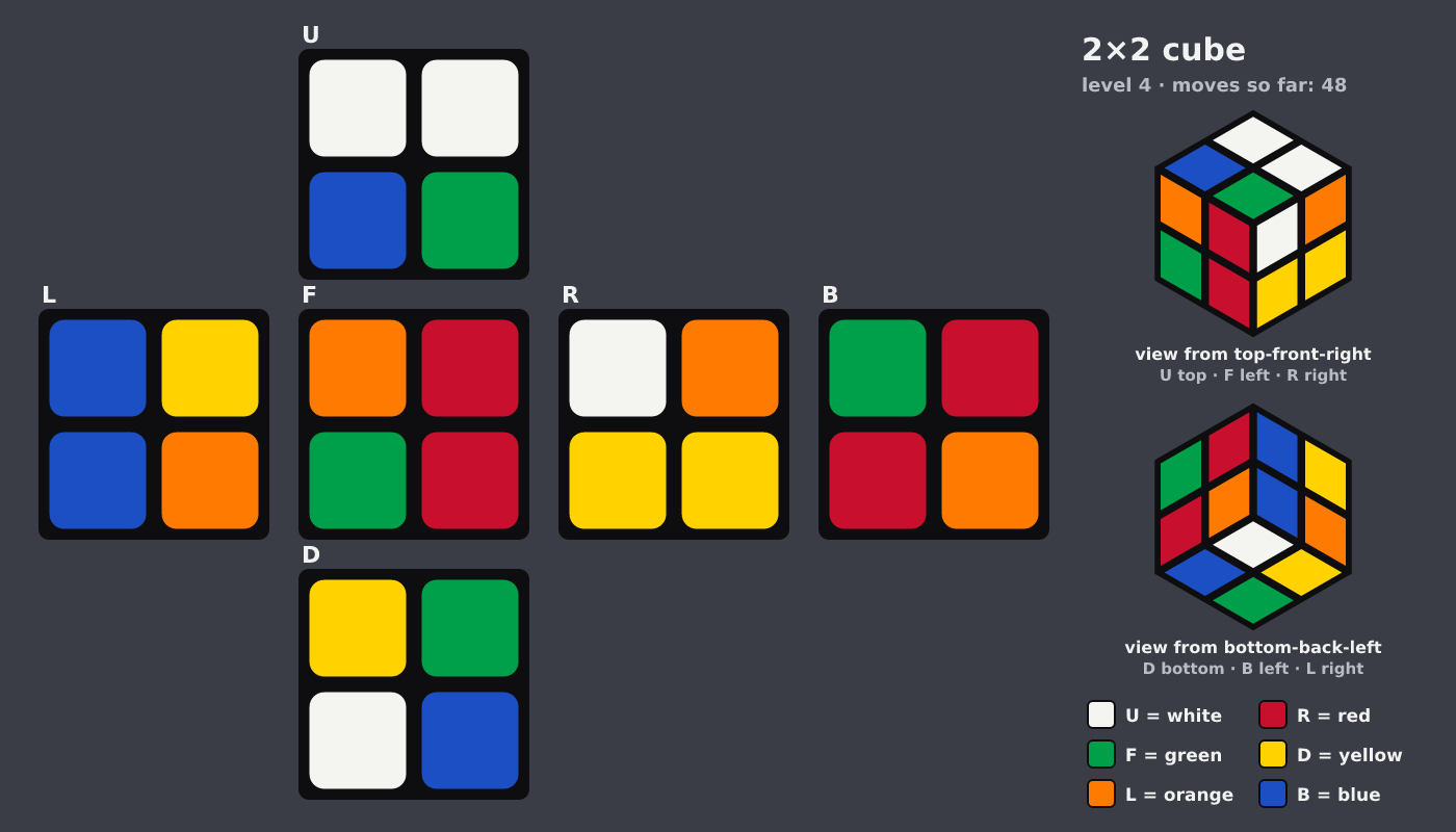 Picture shown to the model: after turn 8 · 48 moves