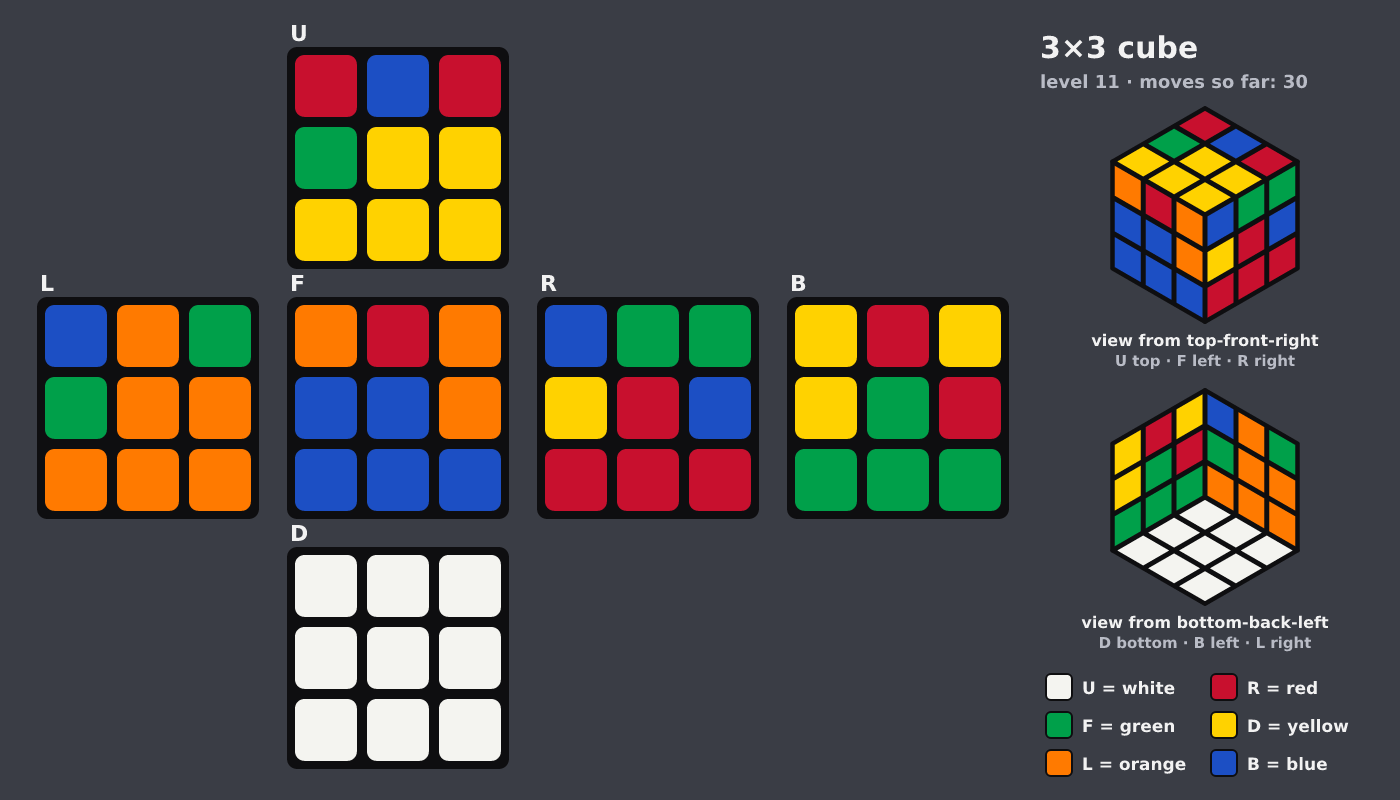 Picture shown to the model: after turn 5 · 30 moves