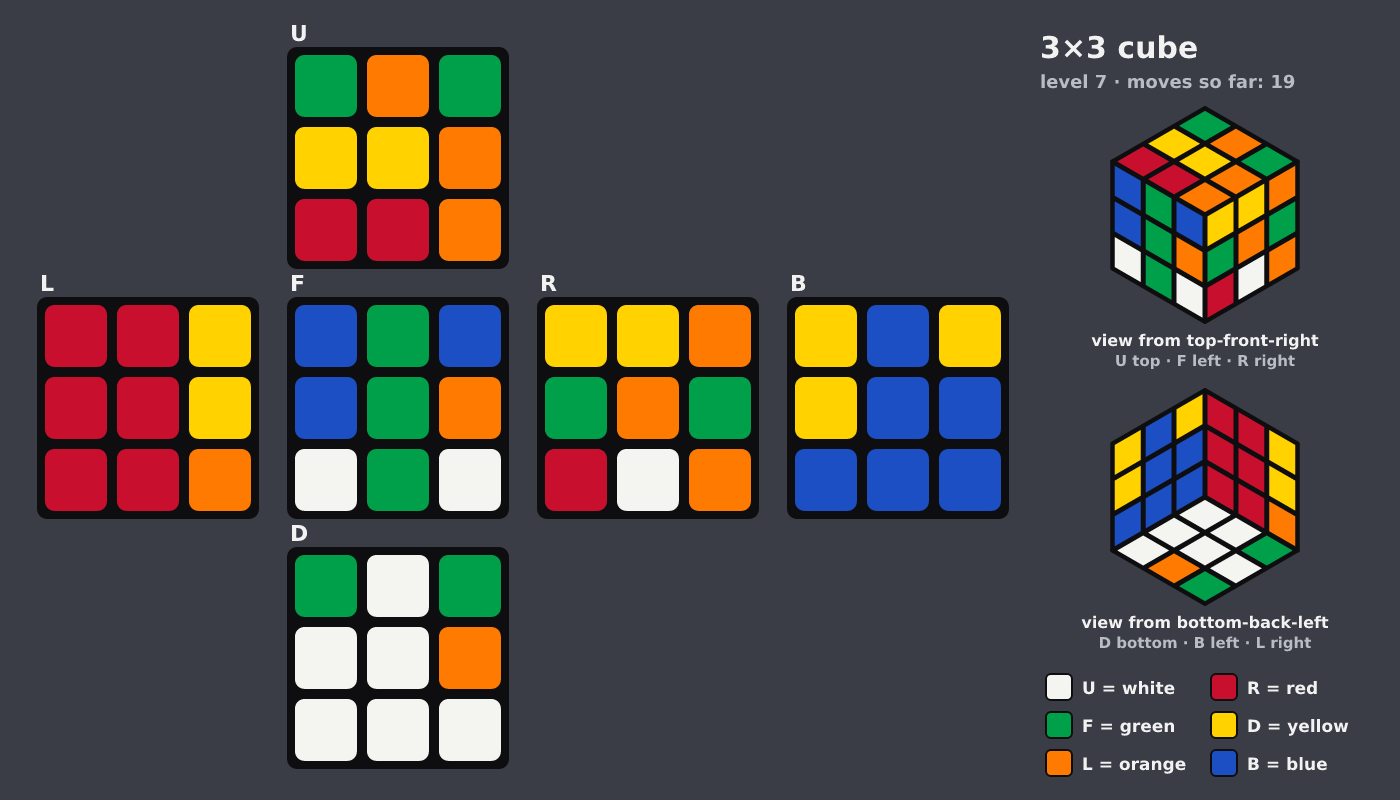 Picture shown to the model: after turn 5 · 19 moves
