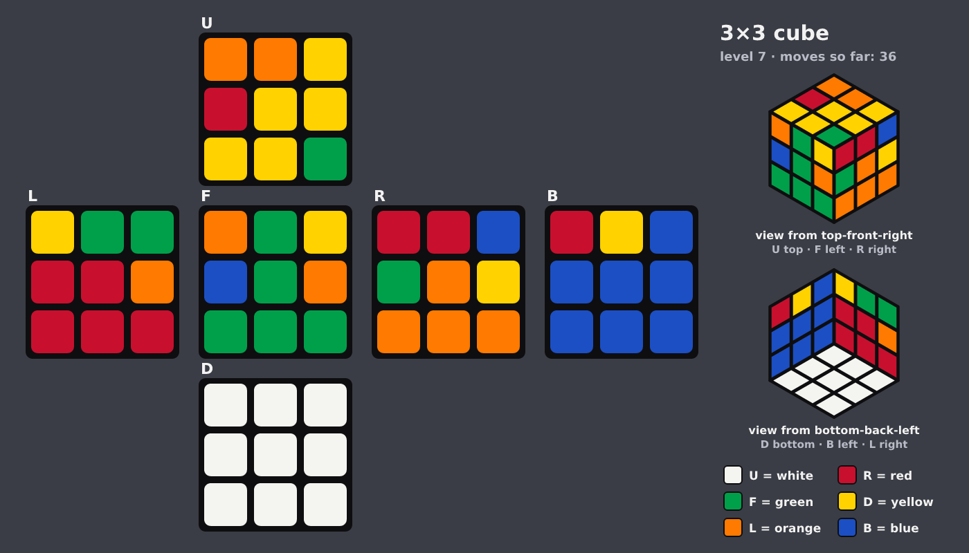 Picture shown to the model: after turn 9 · 36 moves
