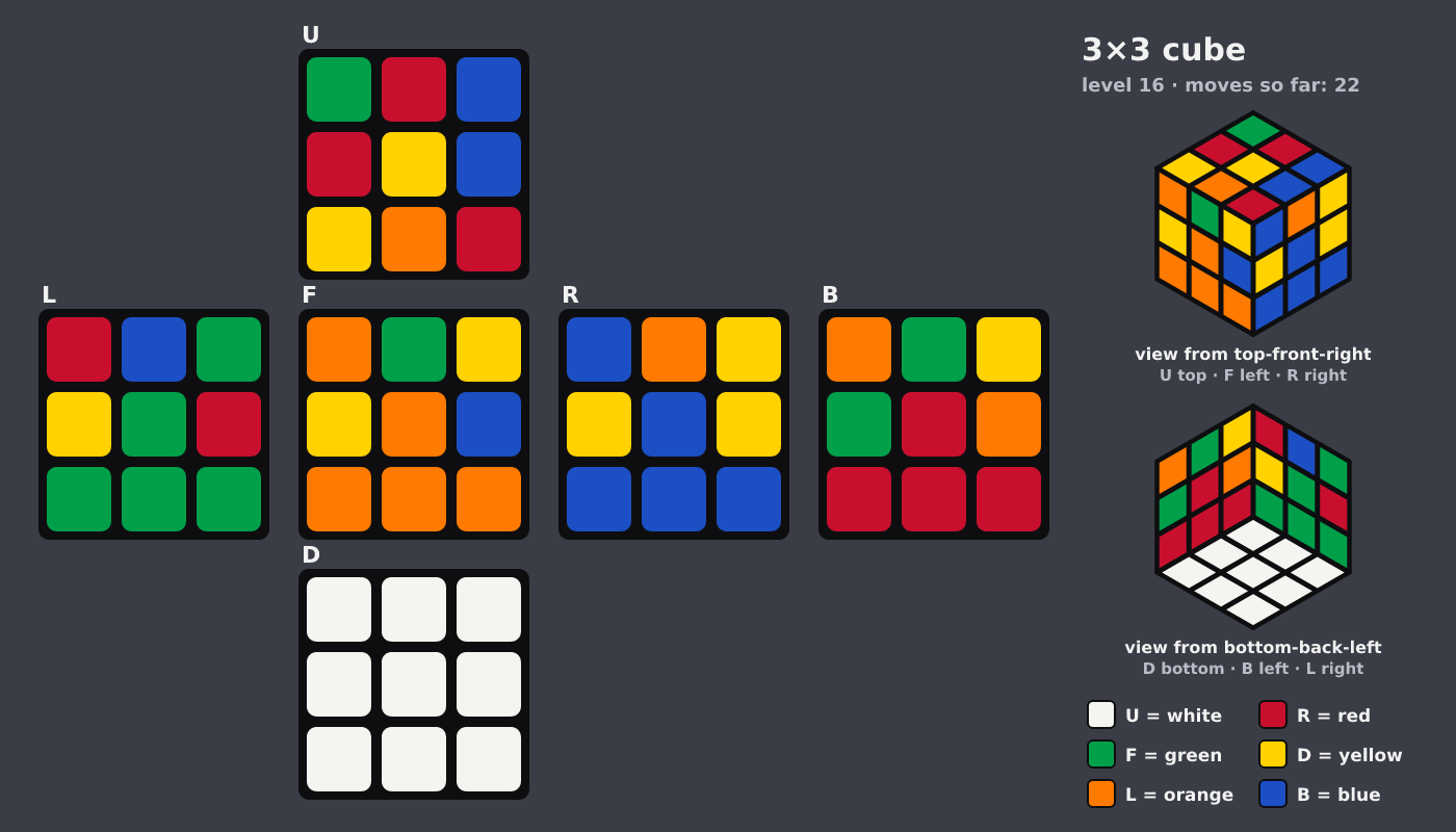 Picture shown to the model: after turn 5 · 22 moves