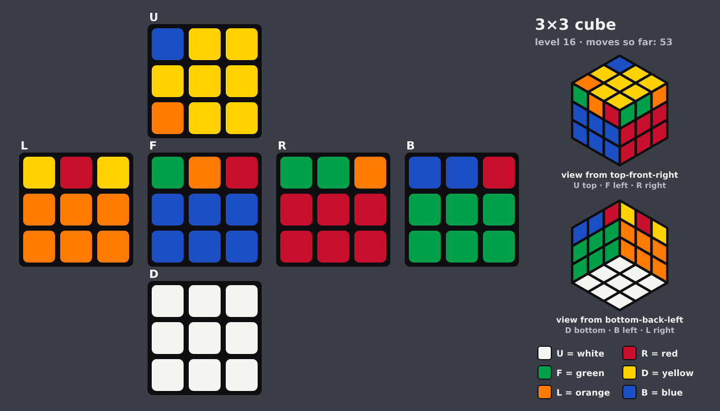 Picture shown to the model: after turn 9 · 53 moves