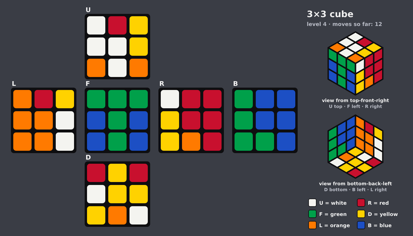 Picture shown to the model: after turn 9 · 12 moves