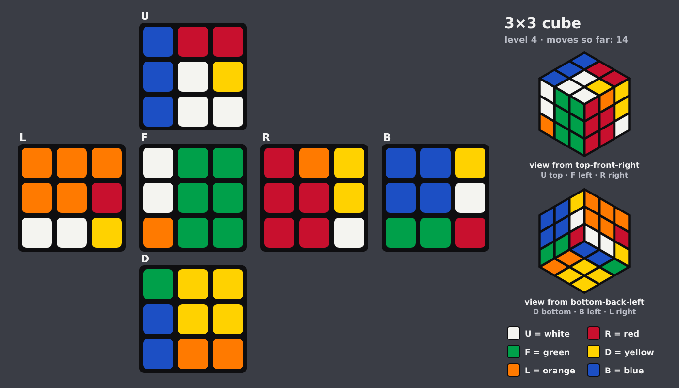 Picture shown to the model: after turn 11 · 14 moves