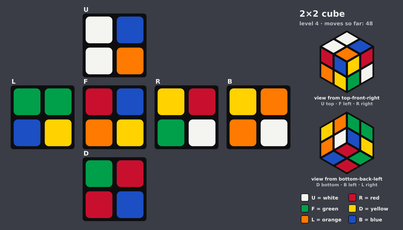 Picture shown to the model: after turn 8 · 48 moves