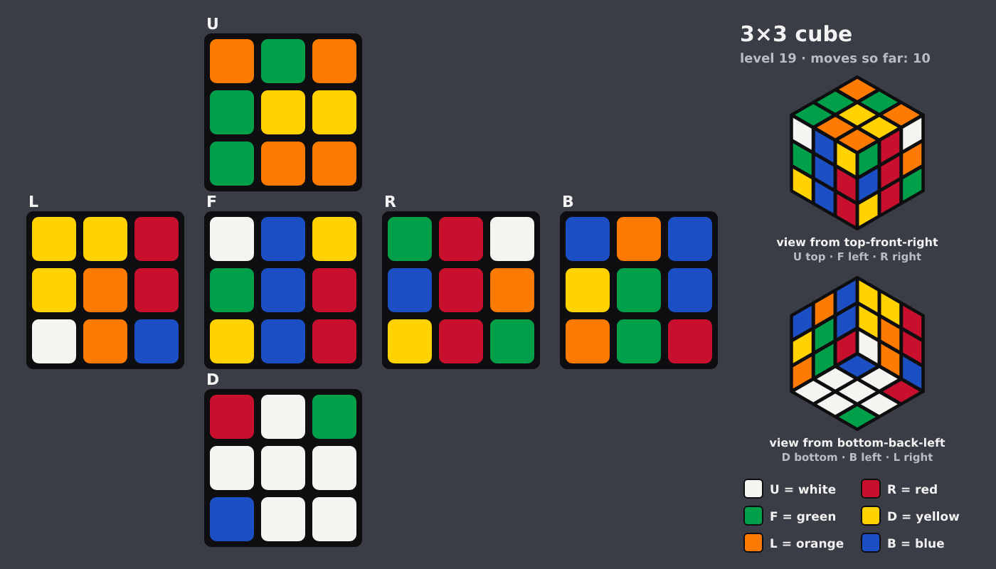 Picture shown to the model: after turn 1 · 10 moves