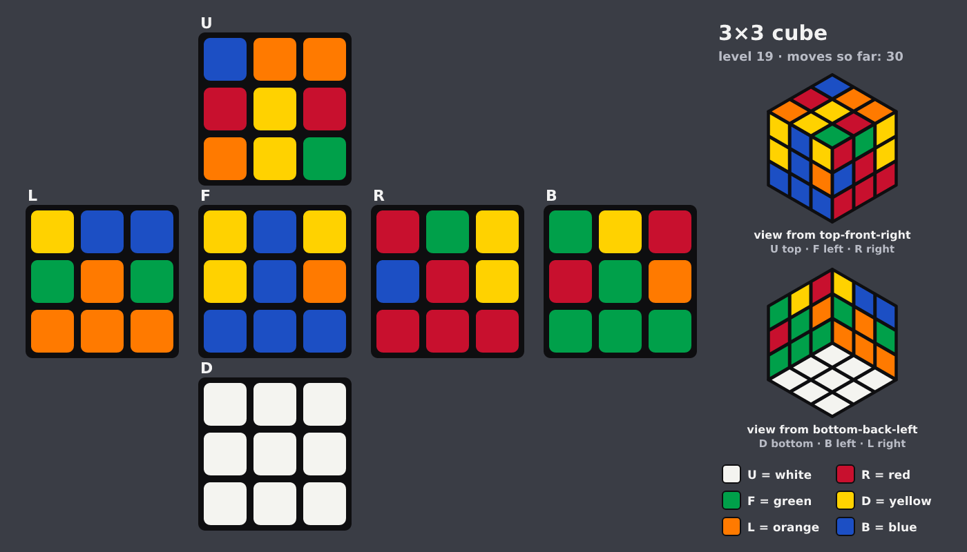 Picture shown to the model: after turn 6 · 30 moves