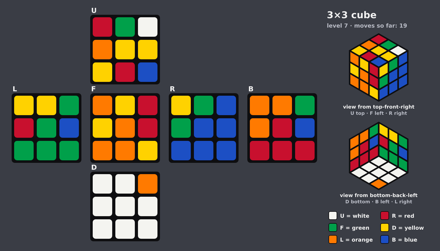 Picture shown to the model: after turn 6 · 19 moves