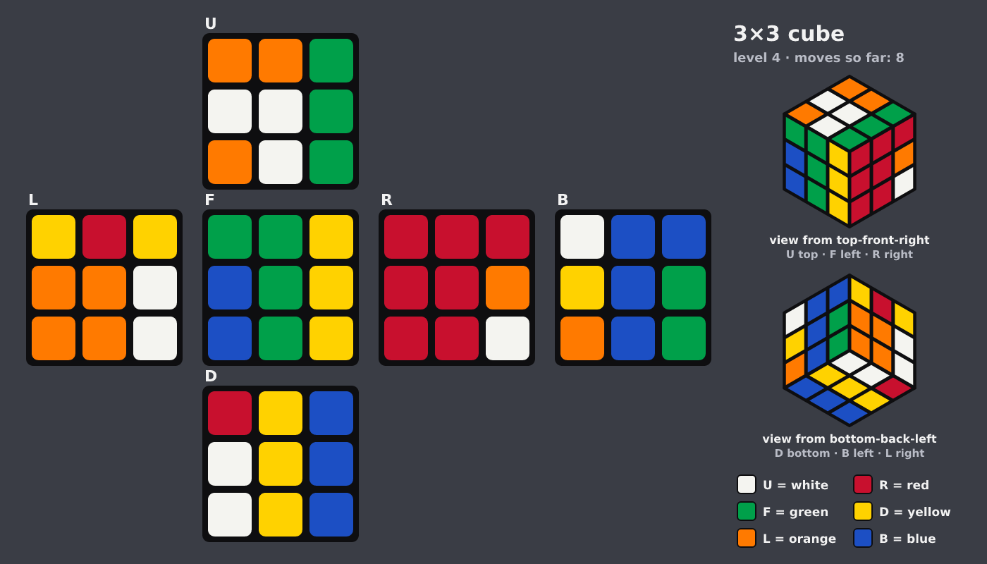 Picture shown to the model: after turn 6 · 8 moves