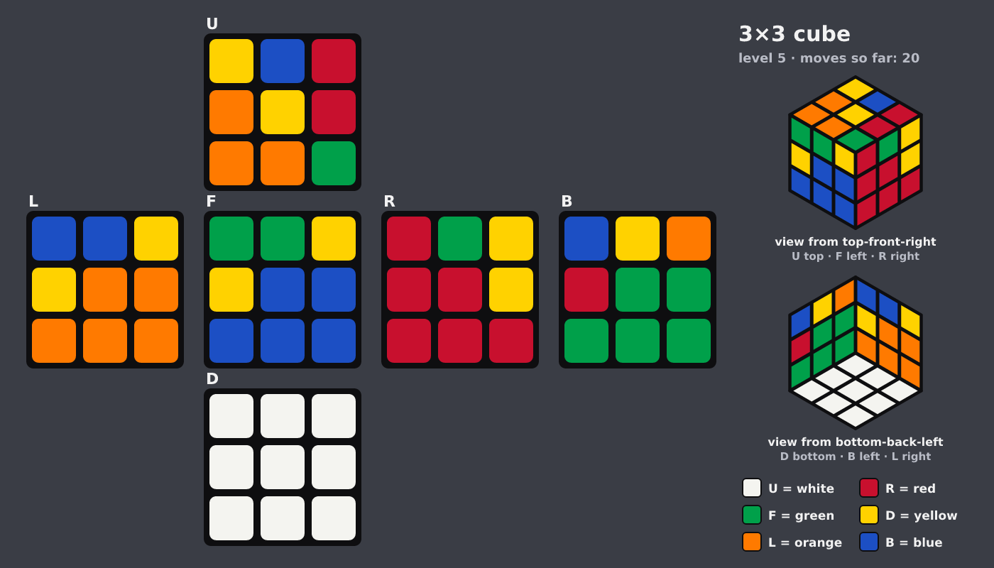 Picture shown to the model: after turn 6 · 20 moves