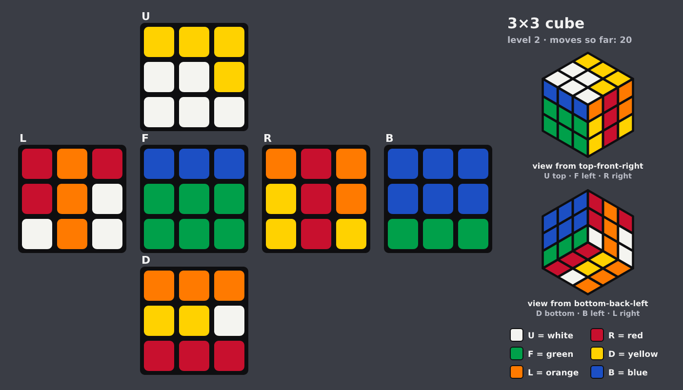 Picture shown to the model: after turn 8 · 20 moves