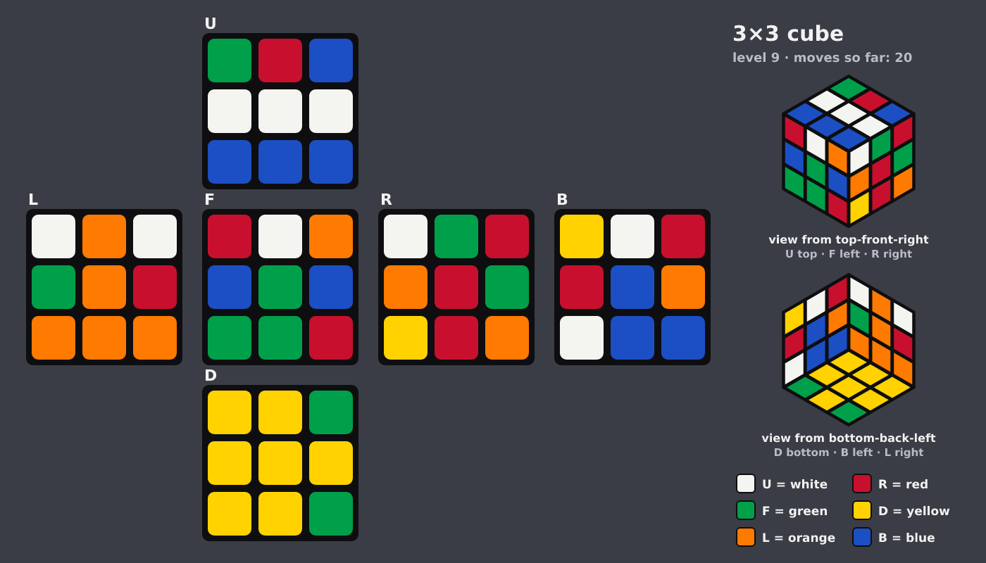 Picture shown to the model: after turn 3 · 20 moves