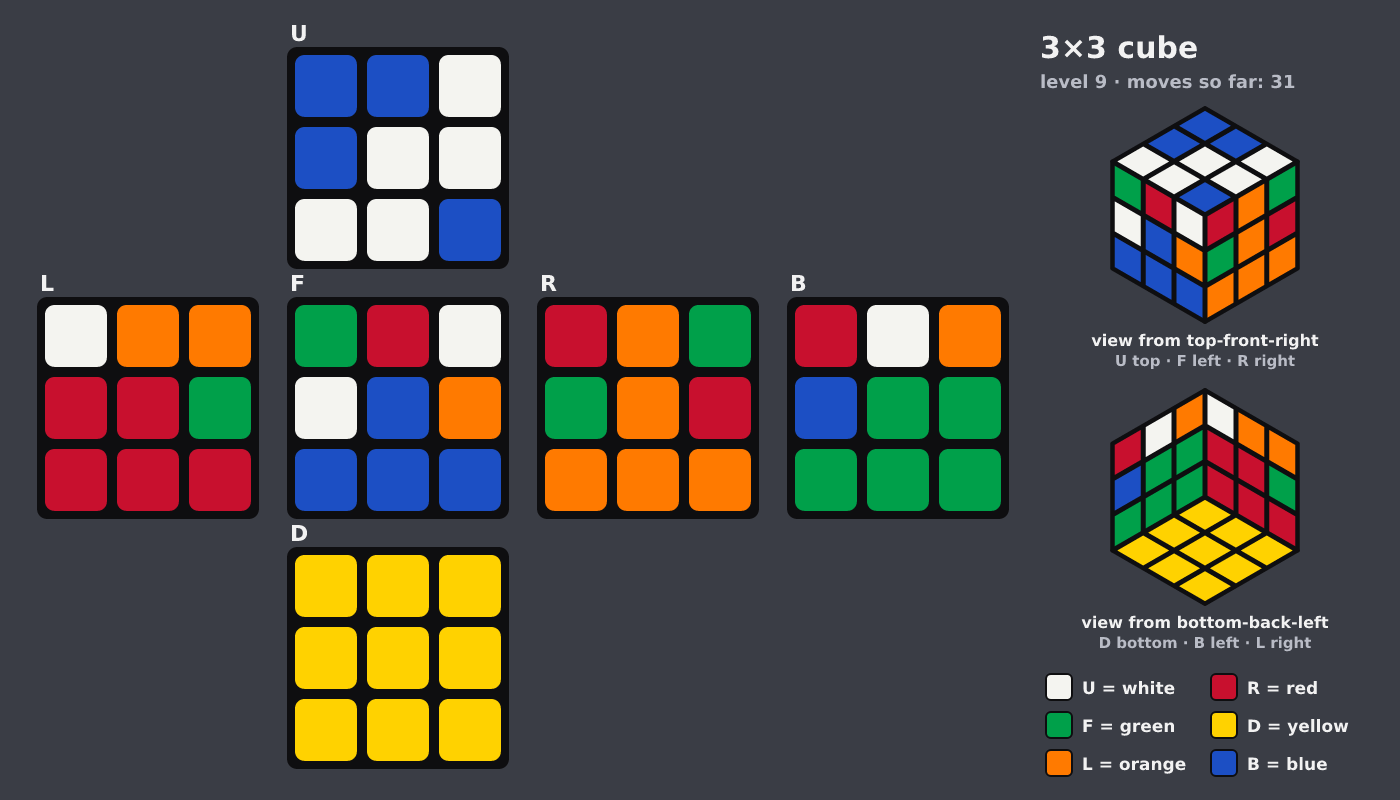 Picture shown to the model: after turn 5 · 31 moves