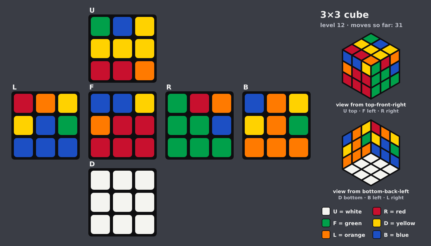 Picture shown to the model: after turn 5 · 31 moves