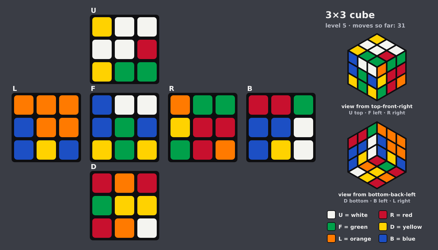 Picture shown to the model: after turn 13 · 31 moves